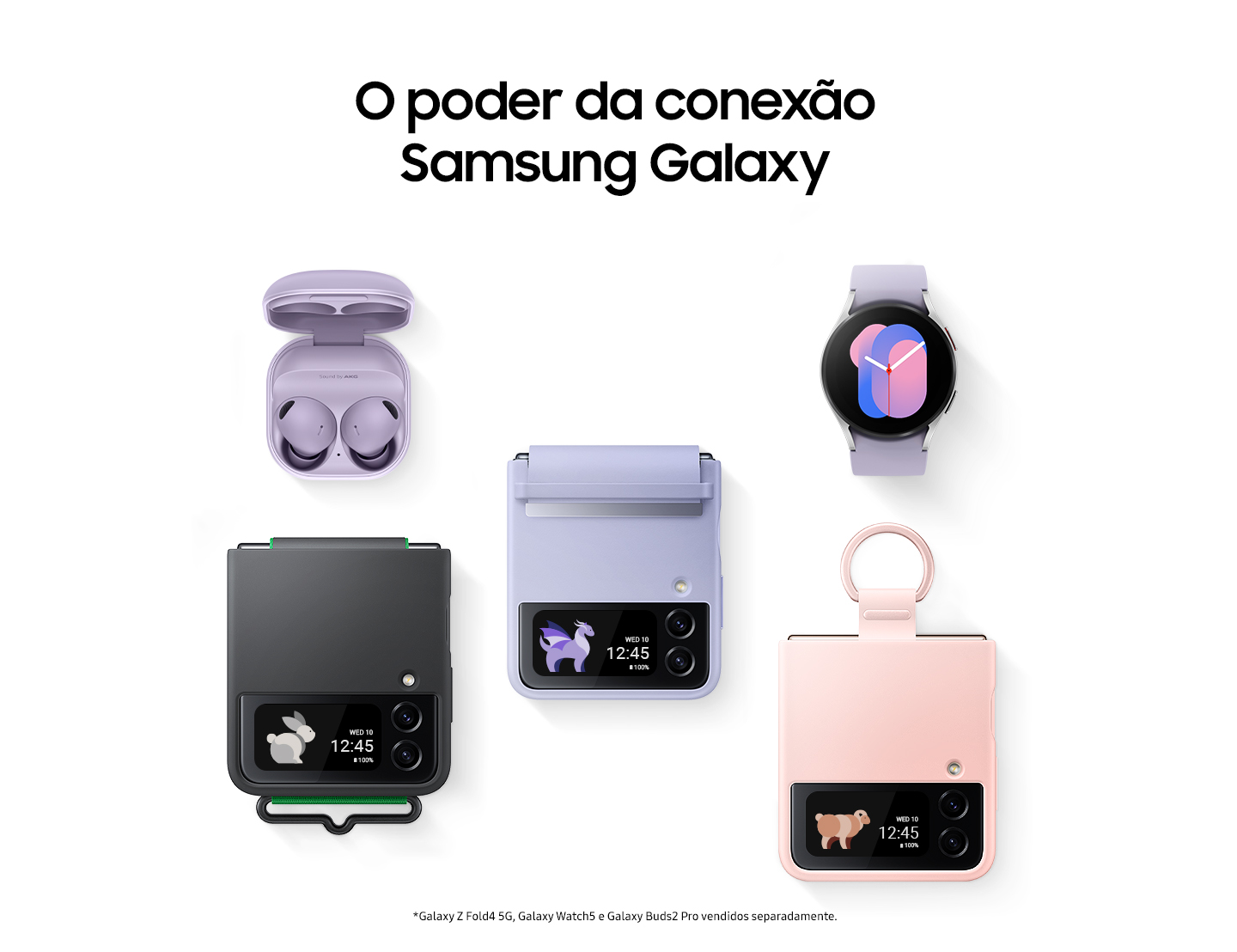Celular SAMSUNG GALAXY Z FLIP4 256GB VIOLETA | Loja Online Claro